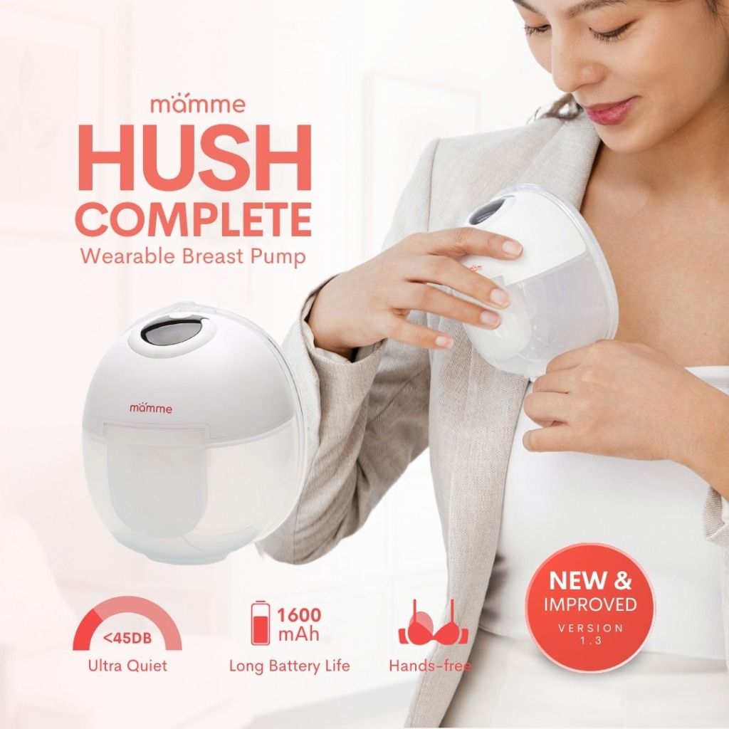 Mamme Hush Wearable Breast Pump (Category: Breastfeeding & Bottle Feeding) located in Cagayan de Oro. Submitted by tcybanez (Listing ID 1313285476, Image 1). Description: RFS: Not my Breastfriend. Original Price: ₱2,999.00 It is only used ONCE. Bought on May 29, 2024 at Sh0pee. Pump comfortably anytime and anywhere and enjoy the discretion of quiet daytime and nighttime breast pumping at just 45dB with Mamme HUSH Wearable Breast Pump. Choose how 