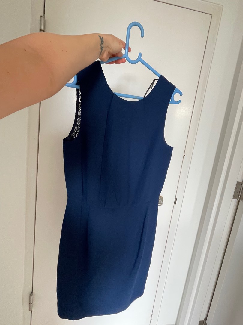 Mango navy dress Women s Fashion Dresses Sets Dresses on Carousell