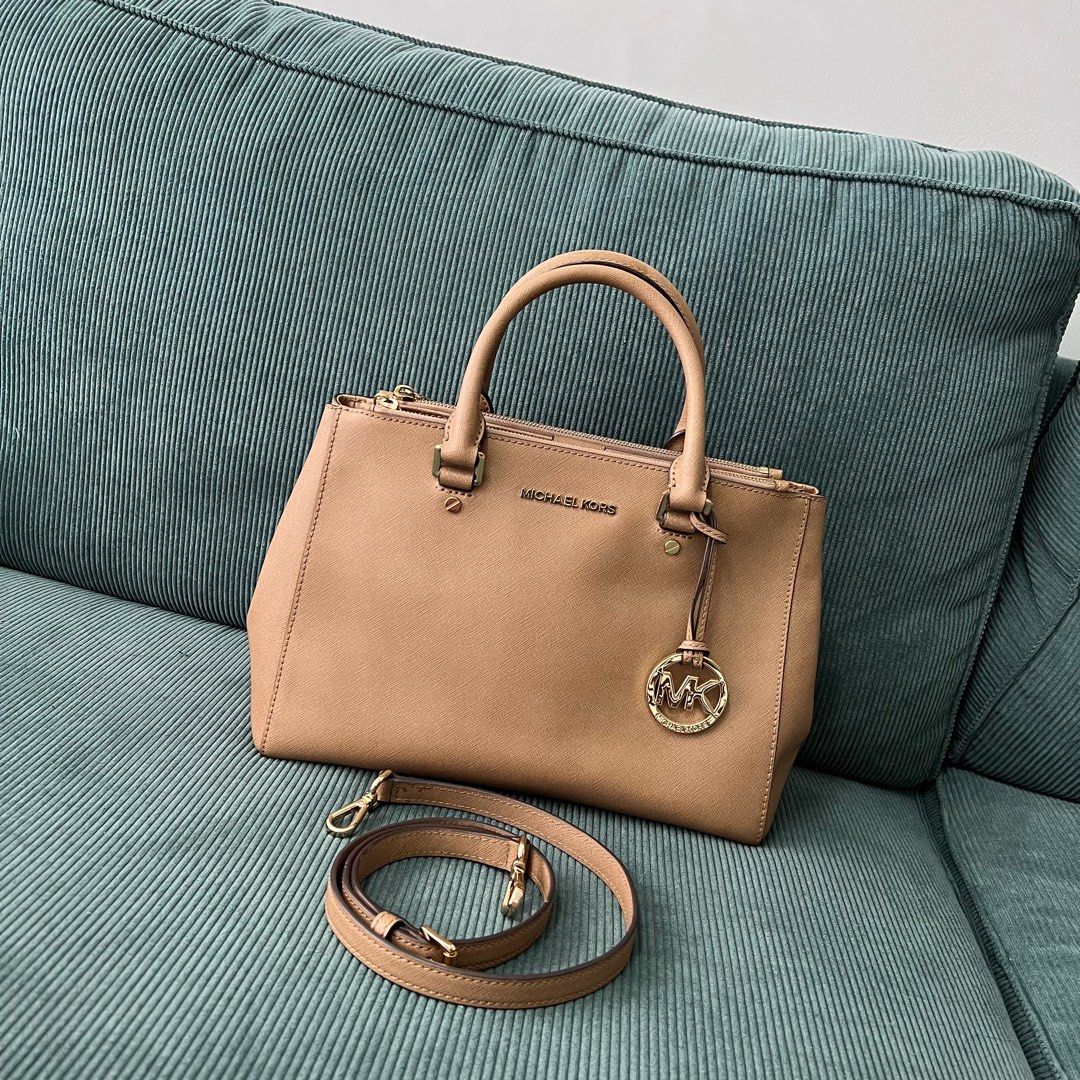 MICHAEL KORS 30S4GTVS6L sutton medium saffiano leather satchel