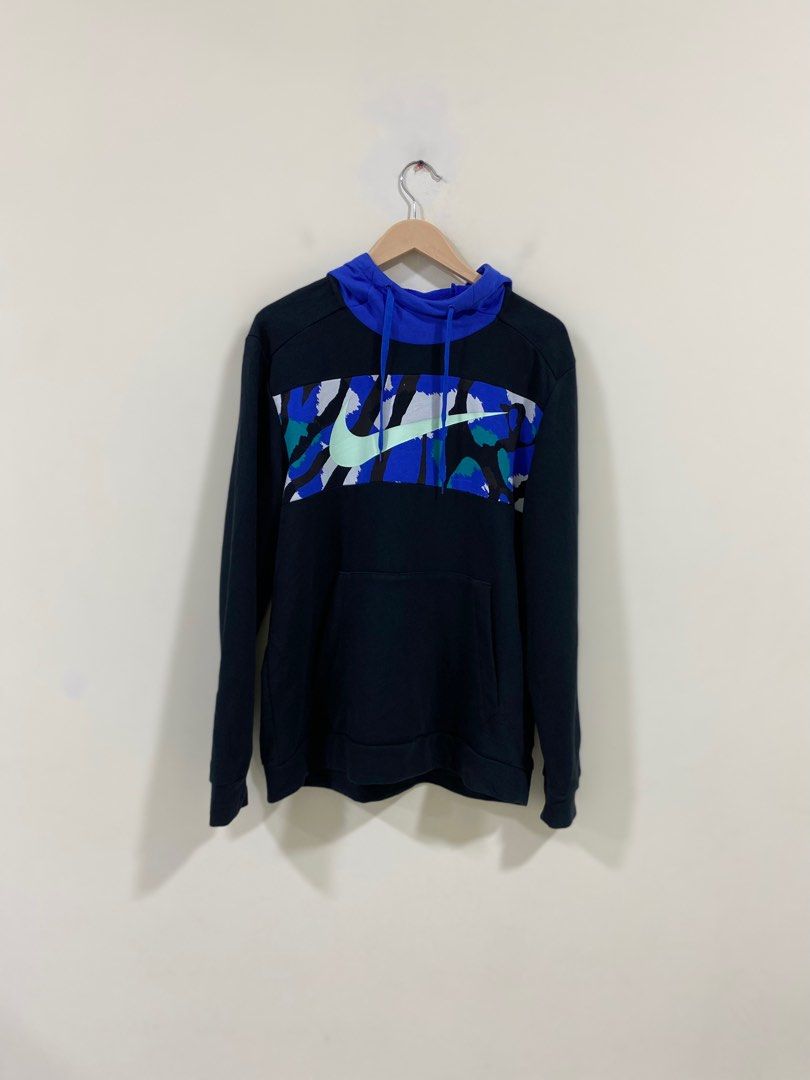 camo nike hoodie blue