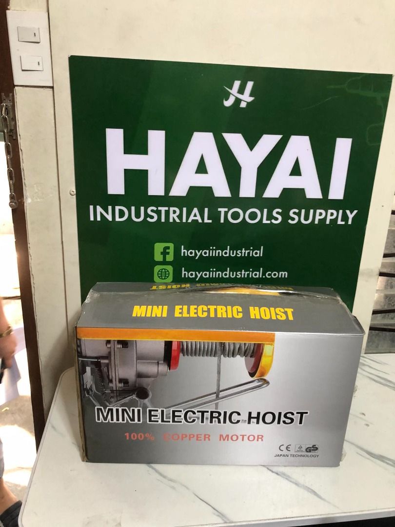 PA mIni electric hoist (Category: Construction Tools & Equipment) located in Manila. Submitted by 09150361920ronvillaflor (Listing ID 1313246227, Image 2). Description: PA mIni electric hoist Specs: 600kg ₱9,800 For inquiries GLOBE:📞 ☎ 0⃣9⃣1⃣5⃣0⃣3⃣6⃣1⃣9⃣2⃣0⃣ 📞 ☎ 0⃣9⃣1⃣5⃣0⃣3⃣6⃣1⃣9⃣2⃣0⃣ Email me@ 📫 📑 r-o-n-.-h-a-y-a-i-@-g-m-a-i-l.c-o-m Check my Carousell: https://www.carousell.ph/u/ronvillaflor0/ PRICE MAY CHANGE WITHOUT PRIOR NOTICE‼️ ‼️.