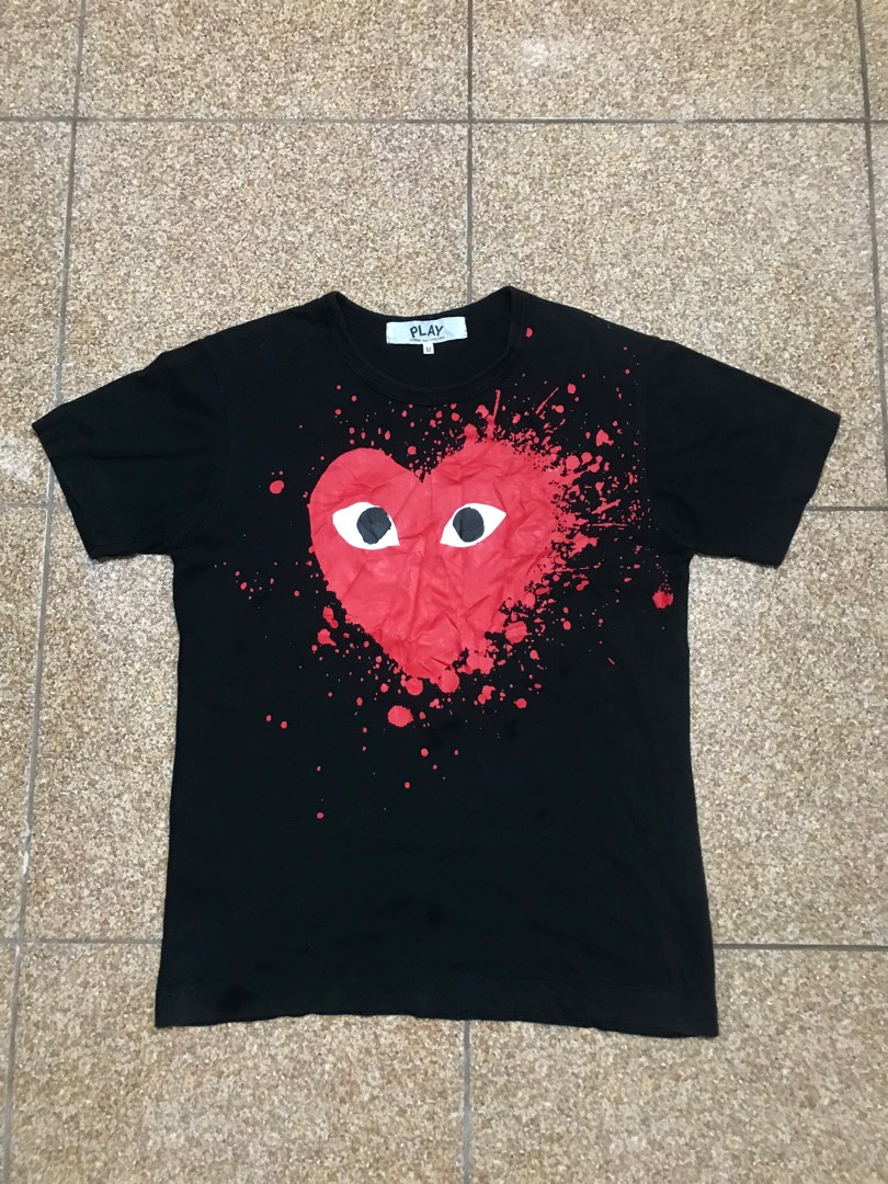 Cdg splatter tee outlet