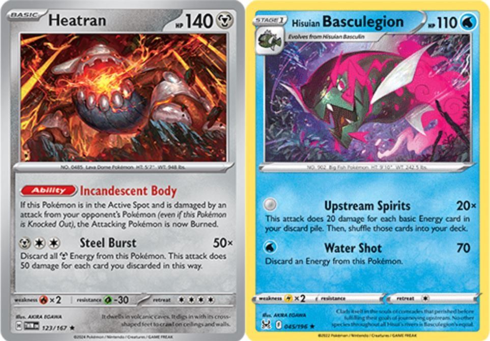 Pokemon TCG Heatran Hisuian Basculegion Deck with Metal Maker Metang  Engine, Hobbies & Toys, Toys & Games on Carousell
