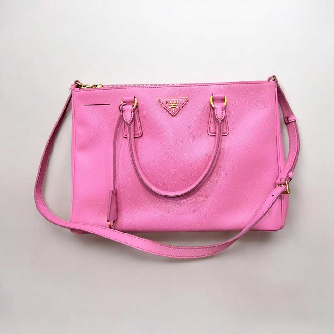Prada Saffiano Galleria Tote Prada Medium Powder Pink Galleria