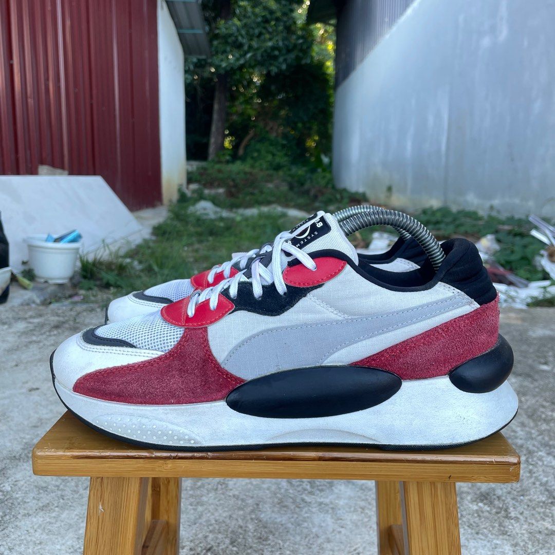 Puma RS 9.8 Space White Red Black 7.5UK RM8O Men s Fashion Footwear Sneakers on Carousell