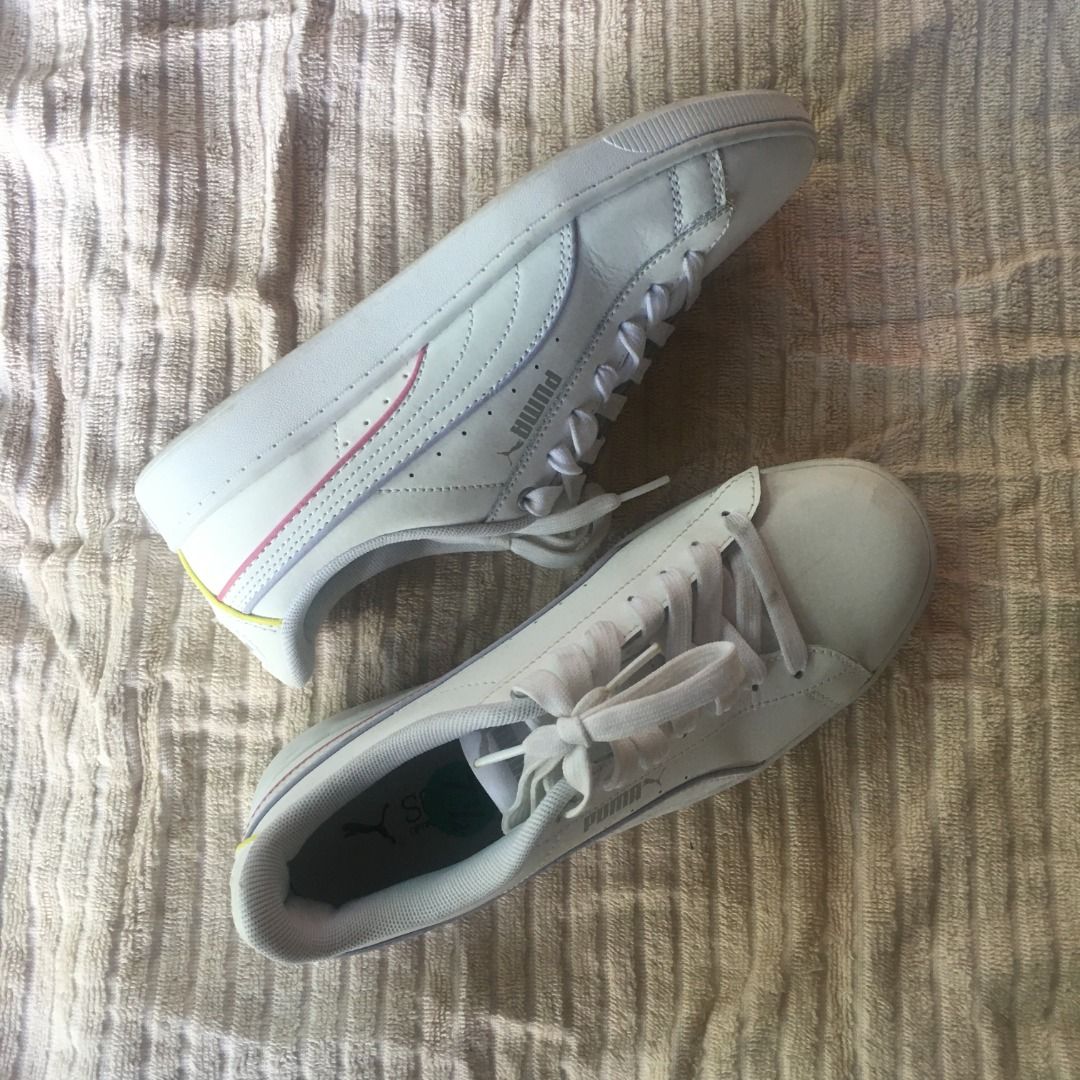 Puma White Sneaker Puma Womens Vikky V2 Women s Fashion Footwear Sneakers on Carousell