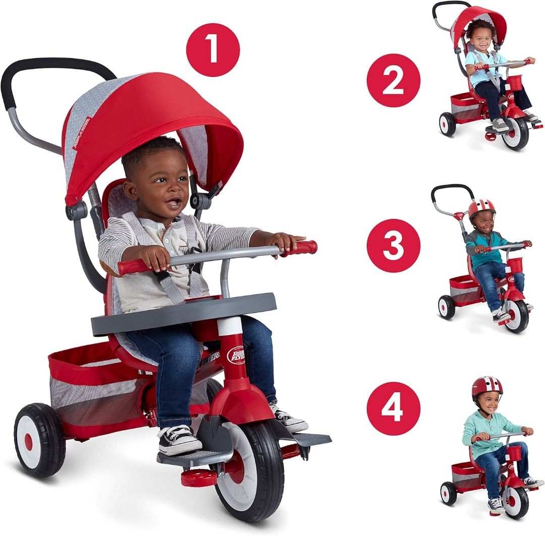 Radio Flyer 4in1 Stroll N Trike Toddler Trike Hobbies Toys Toys Games on Carousell