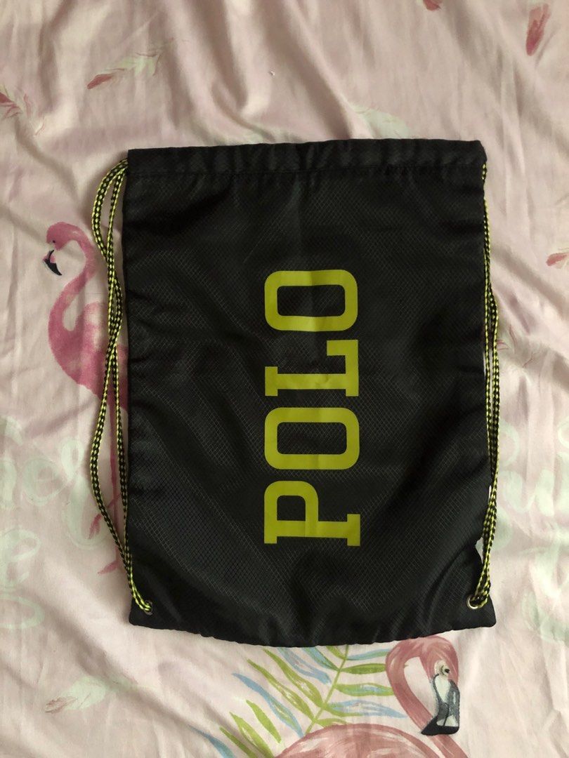 Polo drawstring bag hot sale