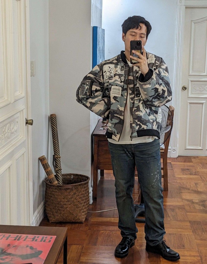 Rough Simmons 'Ora Ora' Bomber, Men's Fashion, Coats, Jackets and