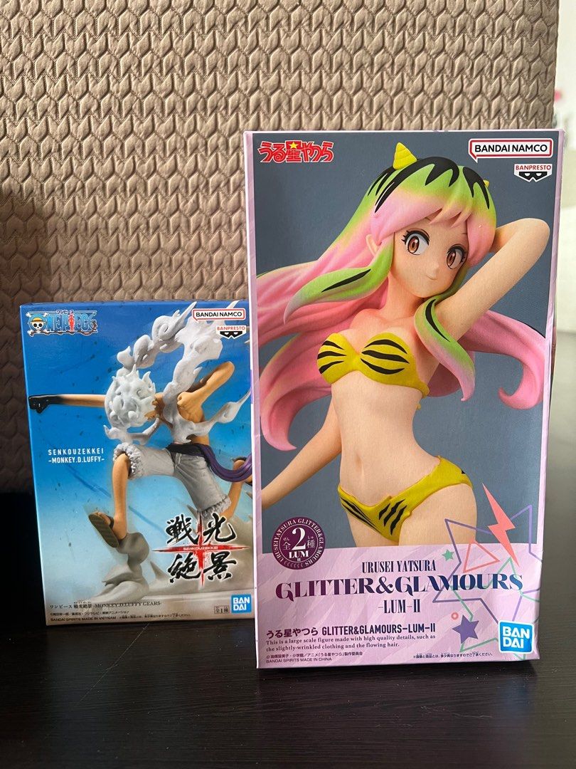 Senkouzekkei Monkey D. Luffy Figurine Senkou Scenic View One Piece the worst generation masterlise prize Glitter and Glamours & Lum 2 II Urusei Yatsura Bandai Namco Banpresto Ver A B C D E F Kuji Figurine Figure G5 Gear 5 (Category: Toys & Collectibles) located in Singapore. Submitted by head.in.the.clouds (Listing ID 1313302413, Image 1). Description: Cheapest in Market for sure. Yatsura box slight dmg - $14 Luffy - $16 Luffy C prize - $18 BOTH 
