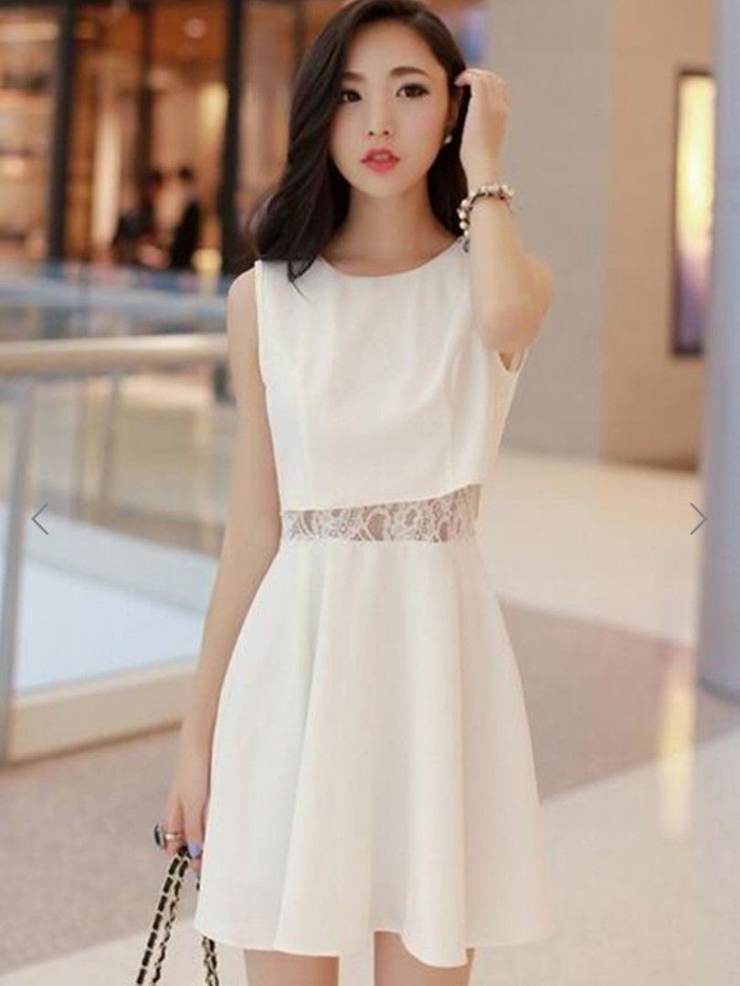 White smart dress cheap
