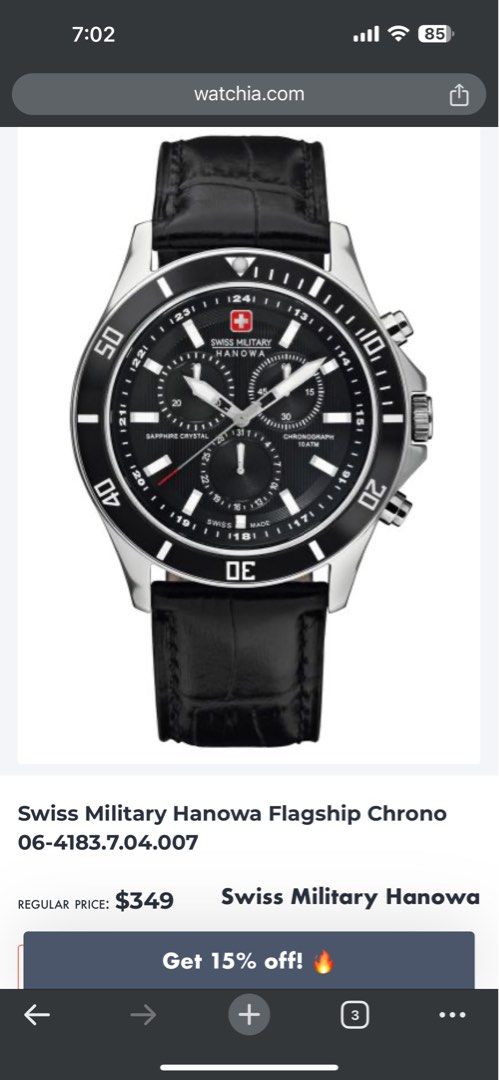 Swiss military hanowa flagship chrono review sales