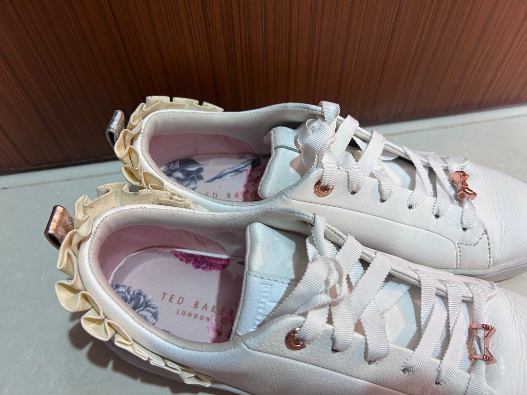 Astrina ruffle detail trainers discount