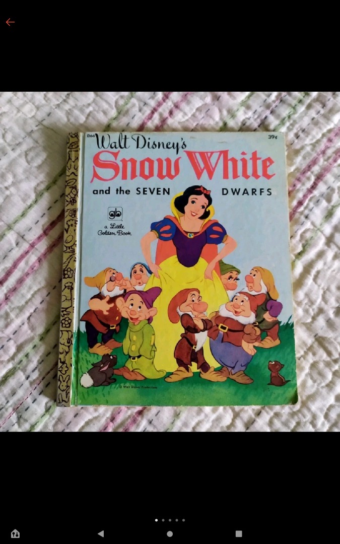 VINTAGE LITTLE GOLDEN BOOK: Walt Disney's Snow White and the Seven ...