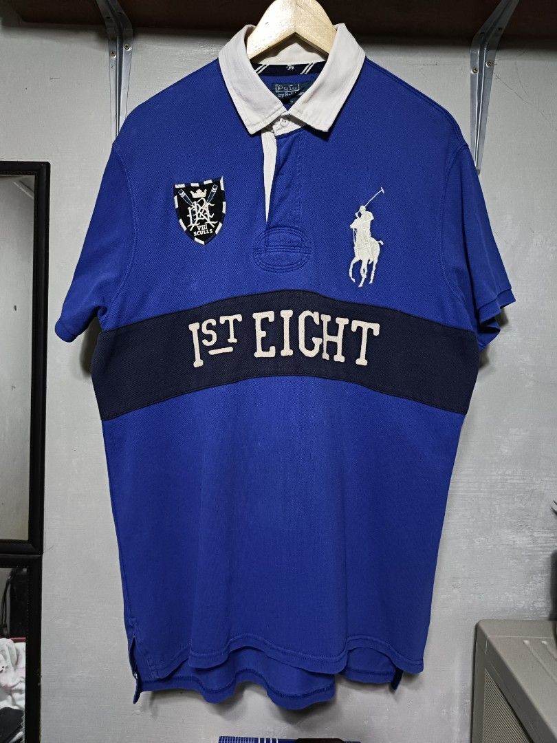 Vintage Ralph Lauren First Eight Polo Shirt Men s Fashion Tops Sets Tshirts Polo Shirts on Carousell