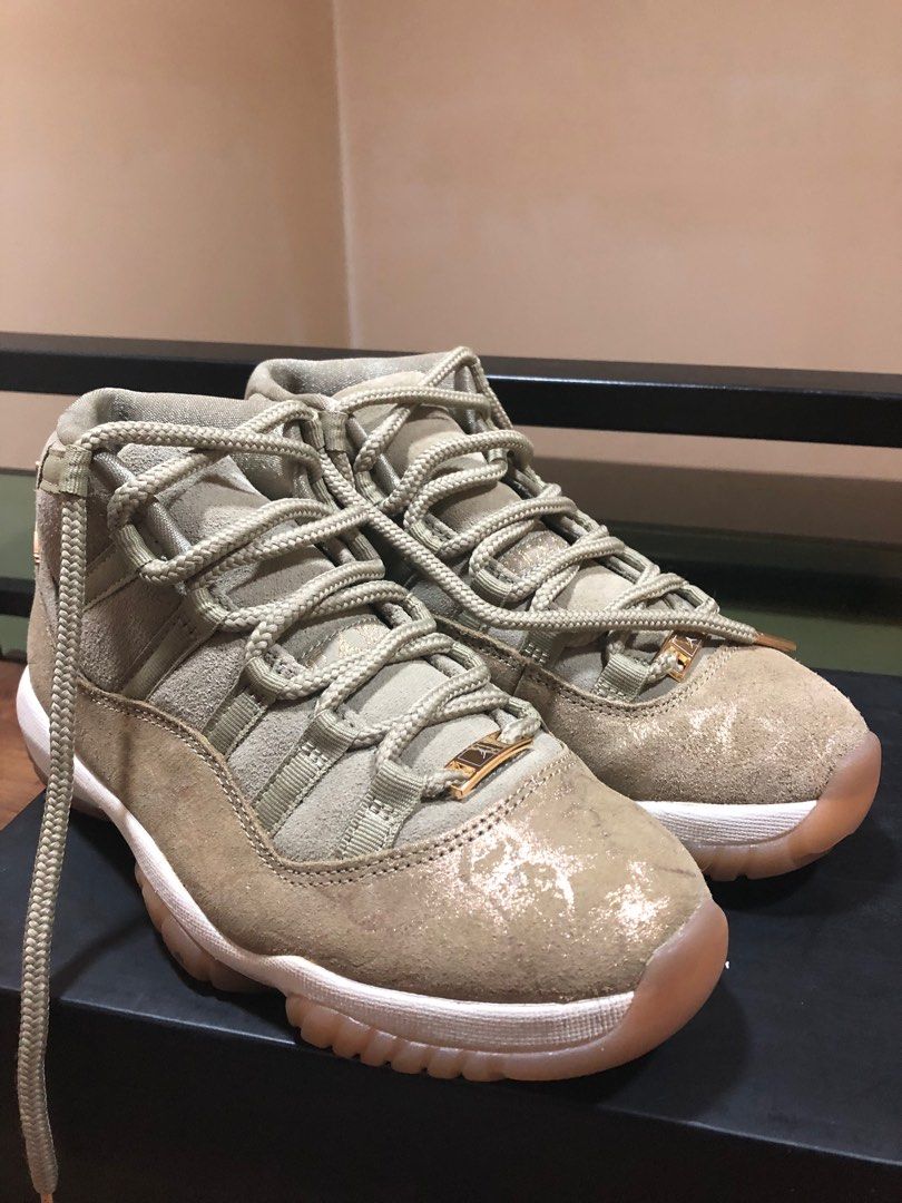 womens jordan 11 olive
