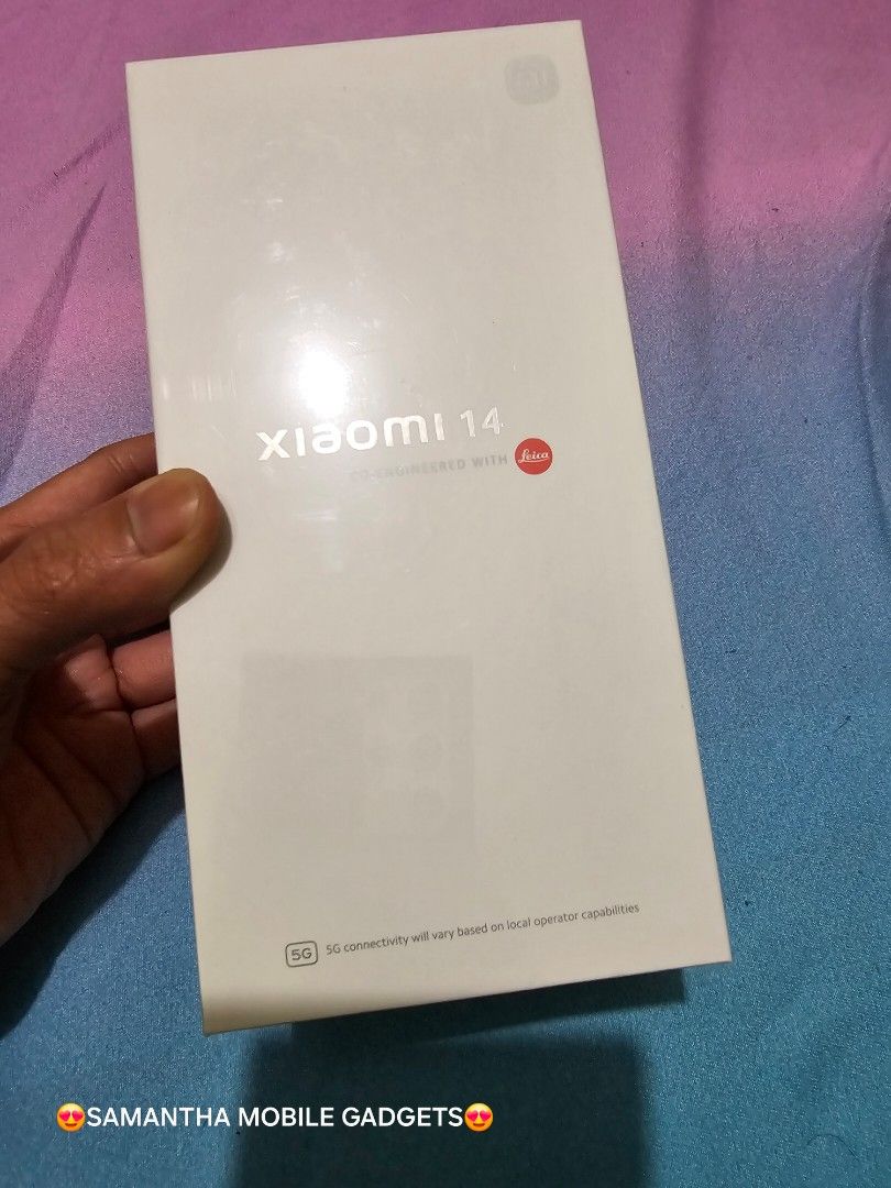 Xiaomi 14 12gb 512gb Global Version Snapdragon (Category: Xiaomi) located in Manila. Submitted by lenweltong05295 (Listing ID 1313391692, Image 1). Description: Xiaomi 14 12gb 512gb Global Version Snapdragon Brandnew Sealed with Warranty Onhand Stock.