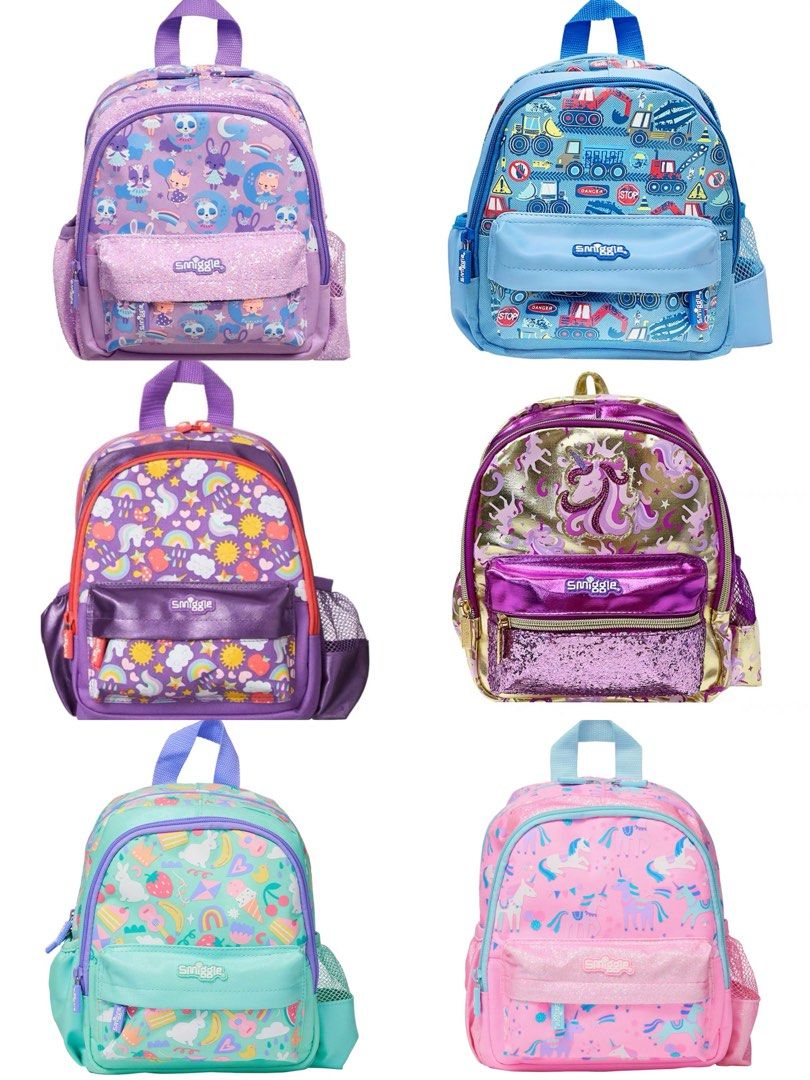 26 21cm Smiggle baby kids small backpack nursery kindergarten