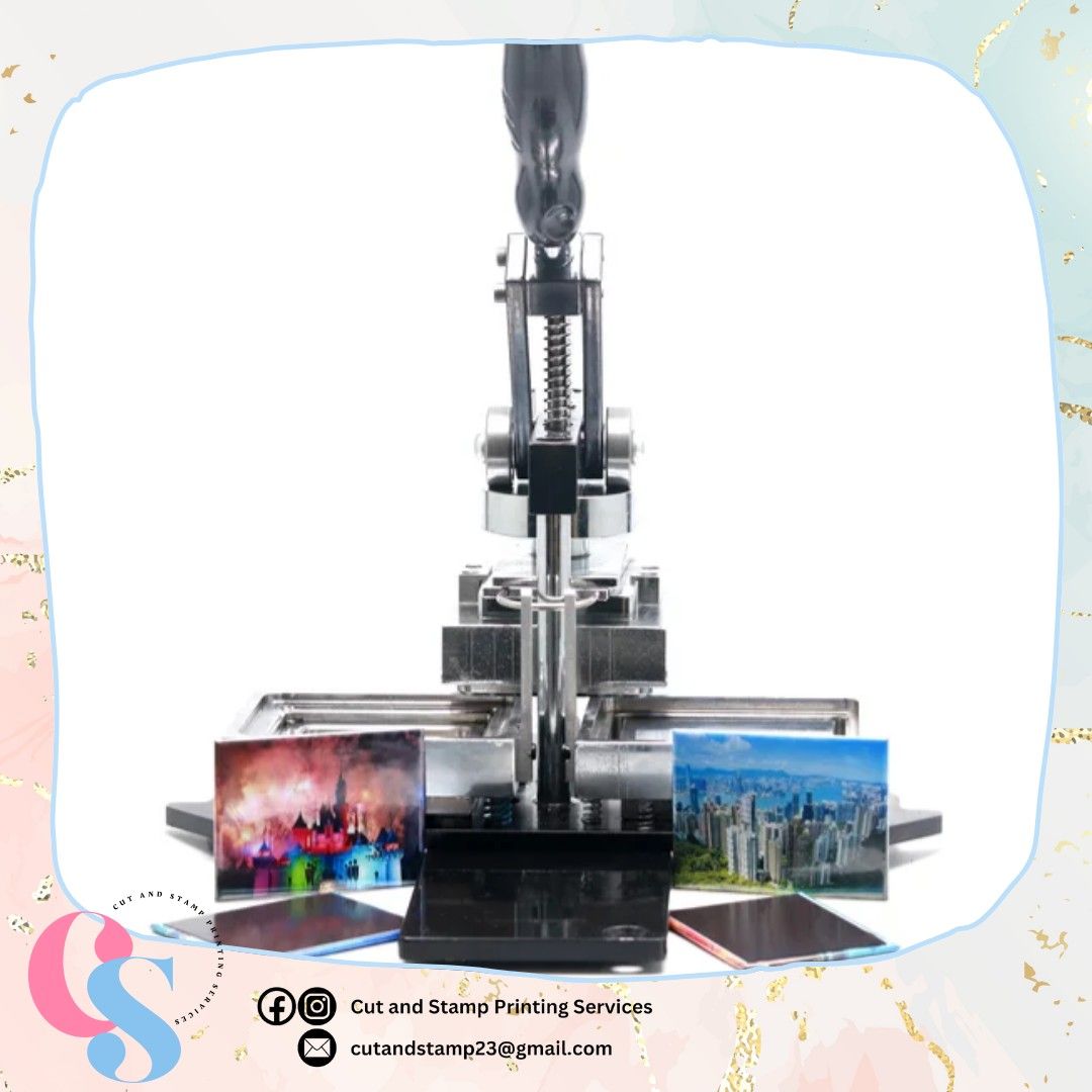 90x60 Rectangle Badge Machine Press Heavyduty (Category: Craft Supplies & Tools) located in Mandaluyong City. Submitted by thriftymhum (Listing ID 1317580060, Image 2). Description: Package includes: heavyduty rectangle press heavyduty cutter 300pcs consumables.