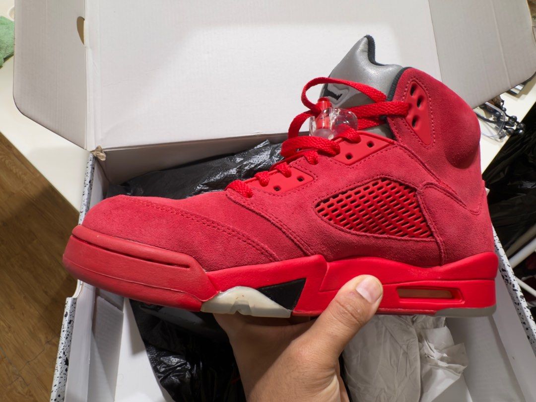 Air jordan red 5 new arrivals