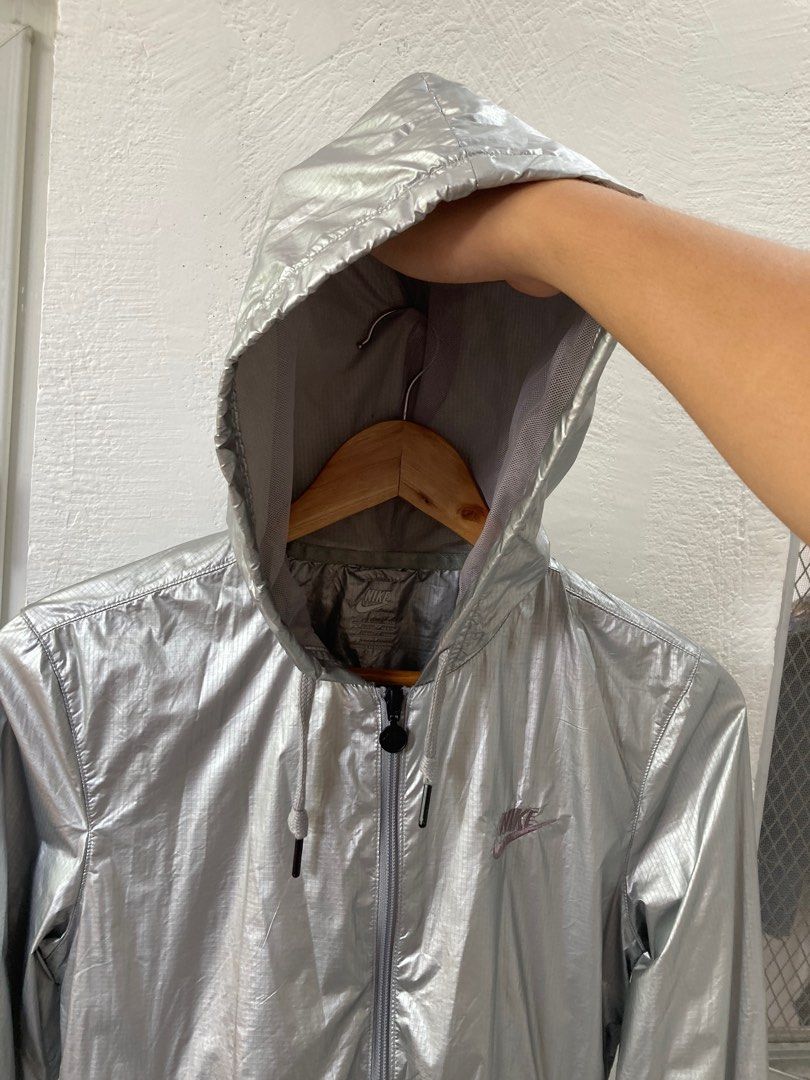 Fear of god x nike parka jacket metallic silver online