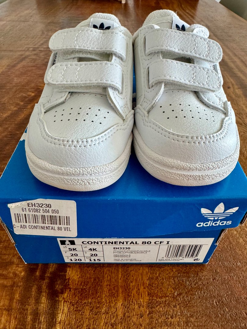 Baby Shoes Adidas Continental size 20 Babies Kids Babies Kids Fashion on Carousell