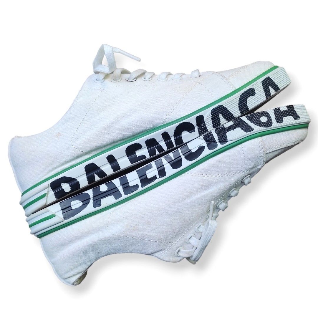 Balenciaga Match Trainers Canvas Shoes Fesyen Pria Sepatu Sneakers di Carousell