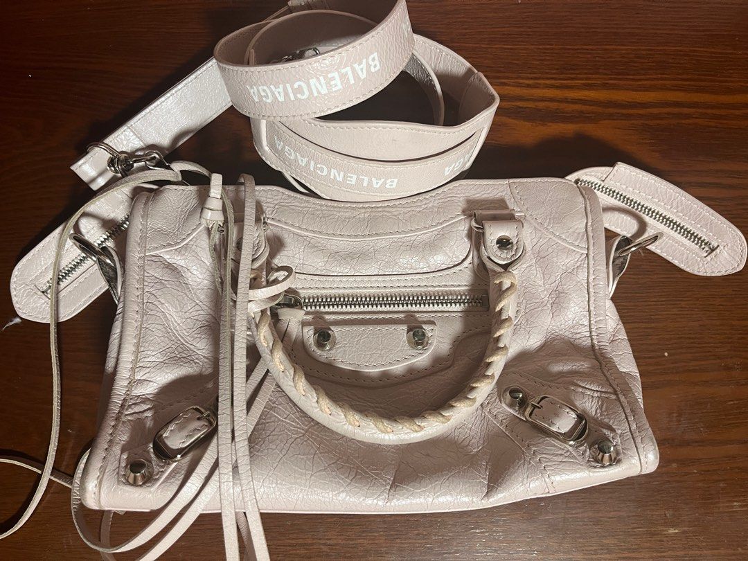 Balenciaga city mini logo strap clearance