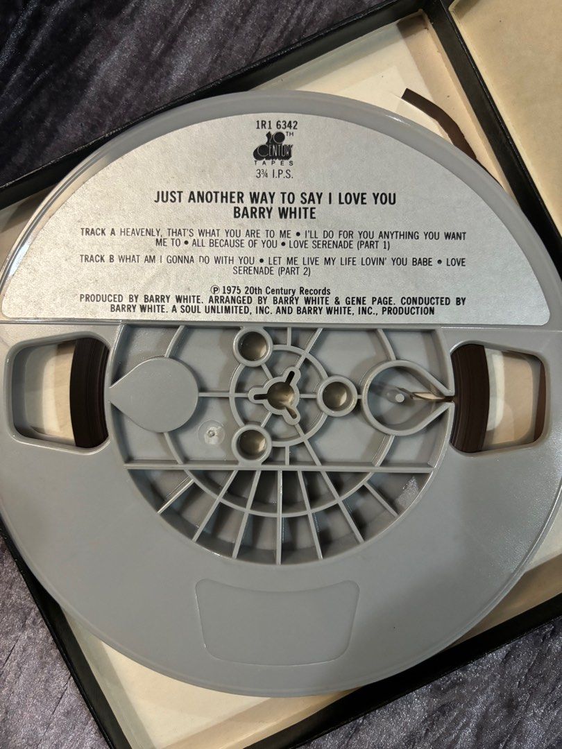 Barry White reel tape (Category: Vinyls) located in Marikina City. Submitted by automart (Listing ID 1317636008, Image 3). Description: Barry White Originally recorded tape reel Just Another Way To Say I Love You 4 track tape reel 3 3/4 ips.