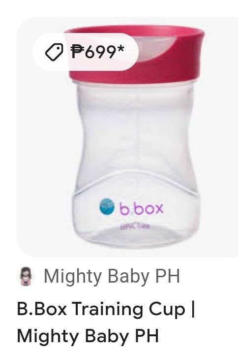 b.box brand training cup (Category: Breastfeeding & Bottle Feeding) located in Quezon City. Submitted by gicasworld (Listing ID 1317686543, Image 1). Description: .
