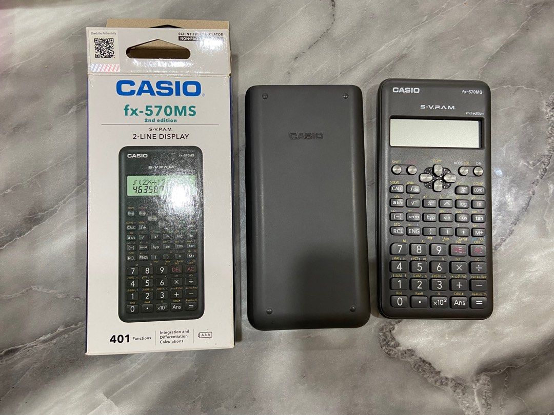Casio fx-570MS (2nd edition), Hobbies & Toys, Stationery & Craft ...