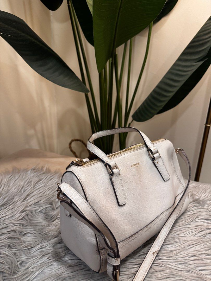 Coach saffiano mini satchel hot sale