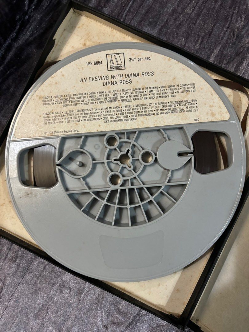Diane Ross Reel tape (Category: Vinyls) located in Marikina City. Submitted by automart (Listing ID 1317635685, Image 3). Description: Diana Ross Originally recorded tape reel An Evening with Diana Ross 4 track 3 3/4 ips.