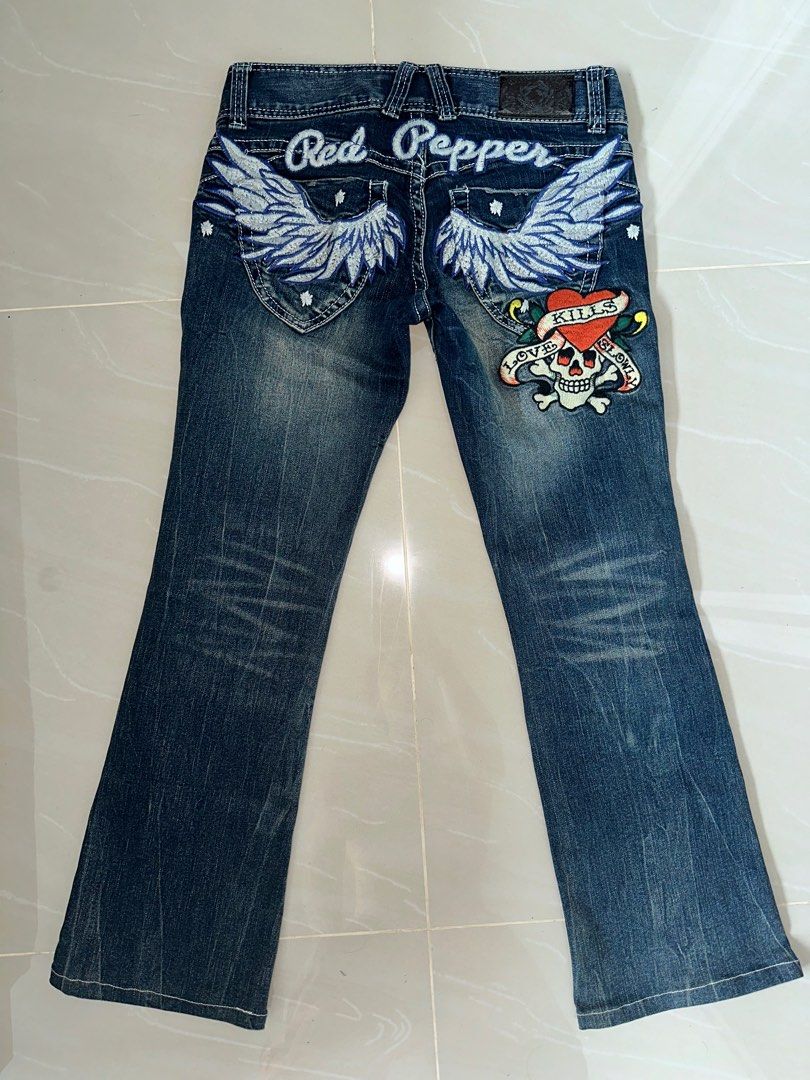 Ed Hardy×Red Pepper デニム size25 Final. 34-Inch. Red Pepper Jeans Ed Hardy x Red Pepper | eBay