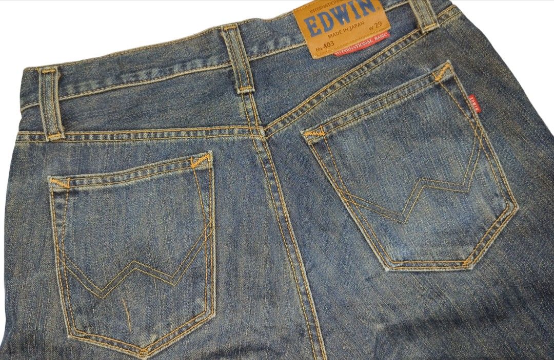 EDWIN DENIM PANTS (Category: Jeans) located in Baguio. Submitted by luxeloom099 (Listing ID 1317680454, Image 3). Description: Edwin denim pants size 32 actual size no issue.