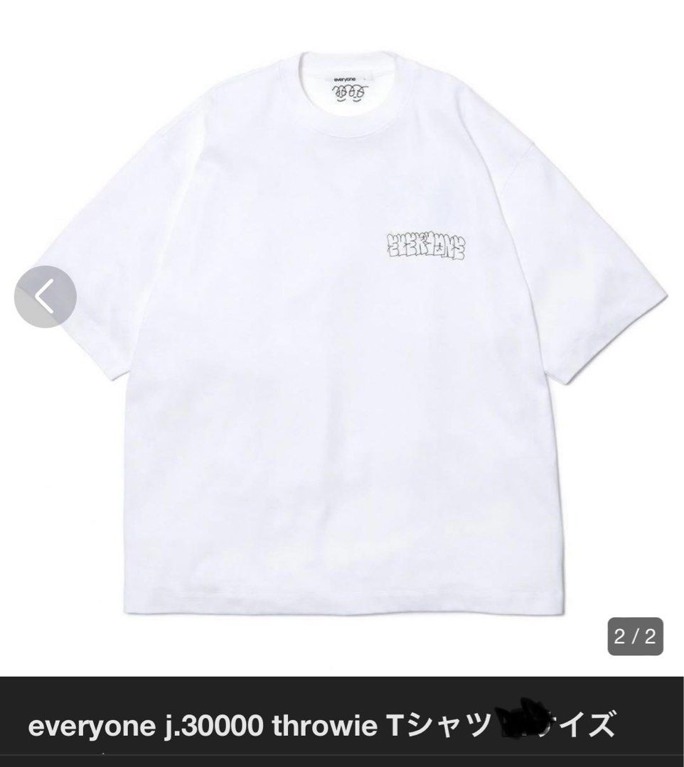 トップス everyone j.30000 throwie 24 tee WHITE everyone j.30000 throwie 24 tee shirts L everyone j.30000 throwie