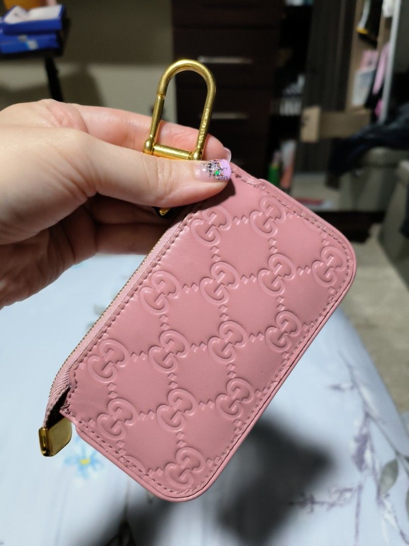 Gucci coin pouch in pink