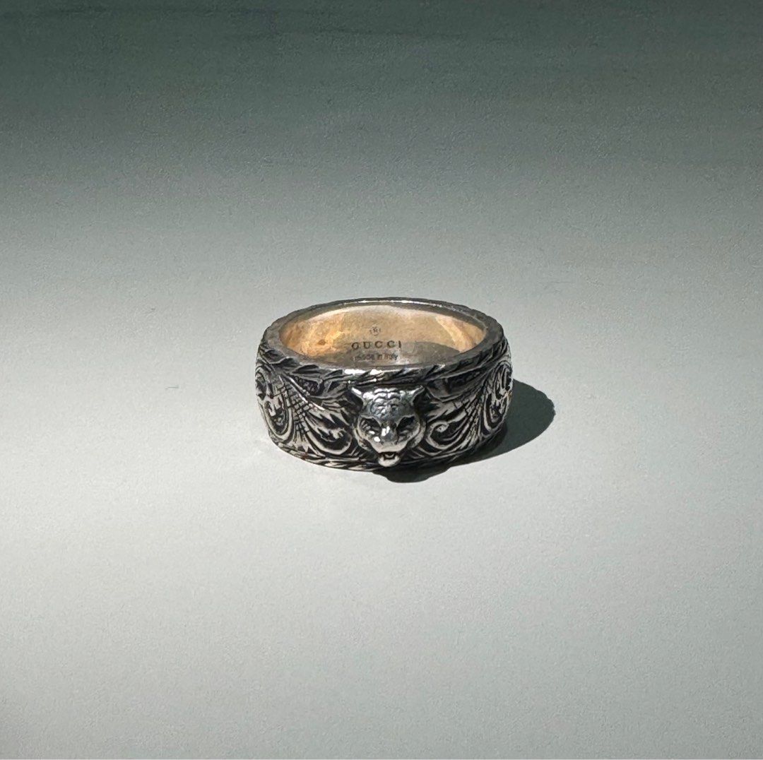 Gucci gatto sterling silver ring outlet