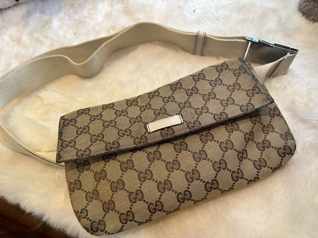 Gucci canvas bum bag deals