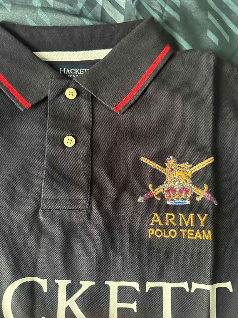 Hackett Army Polo Team Men s Fashion Tops Sets Tshirts Polo Shirts on Carousell