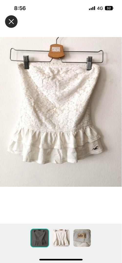 hollister tube top y2k Women s Fashion Tops Sleeveless on Carousell