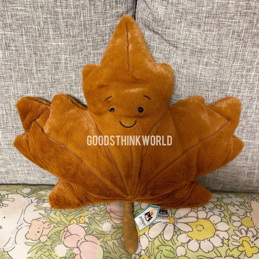 Jellycat - Little Woodland Maple Leaf - Soft Plush Toy Retired 7.5