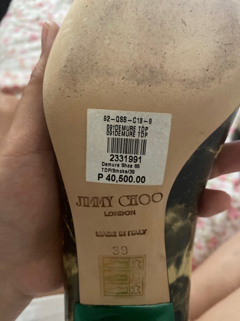 Jimmy Choo Demure Shoes (Category: Sneakers & Footwear) located in Manila. Submitted by cbcollection_ (Listing ID 1317567727, Image 2). Description: Used once.