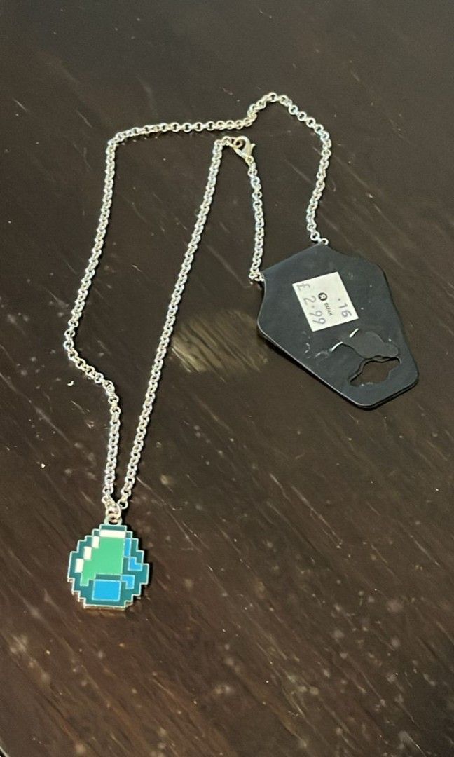 Jinx Minecraft Pendant with Necklace