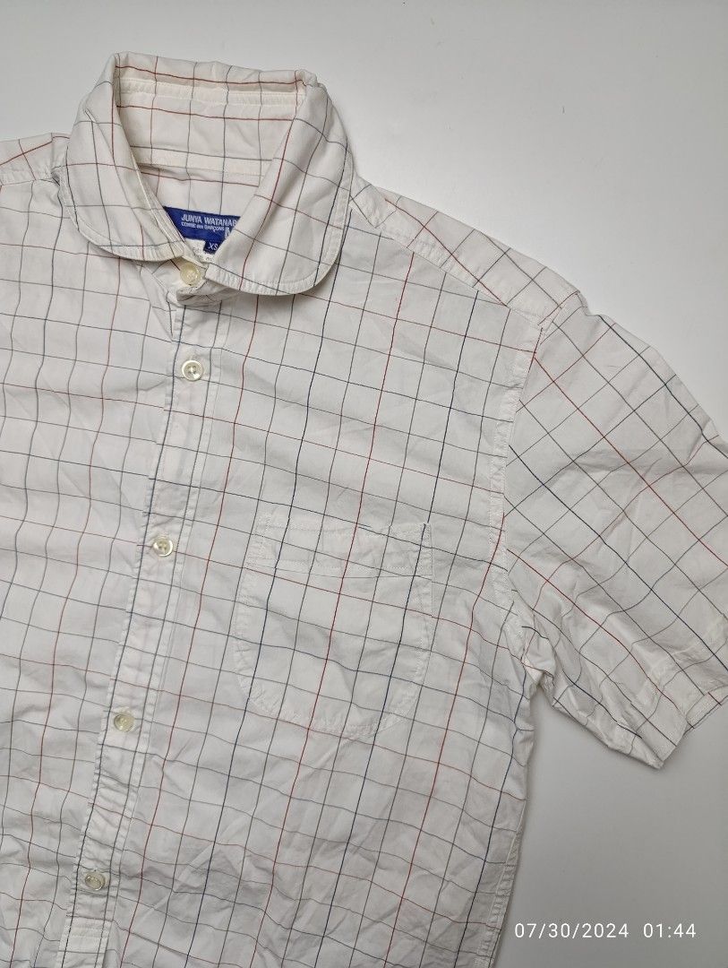 JUNYA WATANABE X CDG 2019 SHIRT (Category: Formal Shirts) located in Manila. Submitted by corner_finds (Listing ID 1317596603, Image 3). Description: size XS on tag width 19' length 27' 9/10 condition or better no flaws 1499+sf dm.