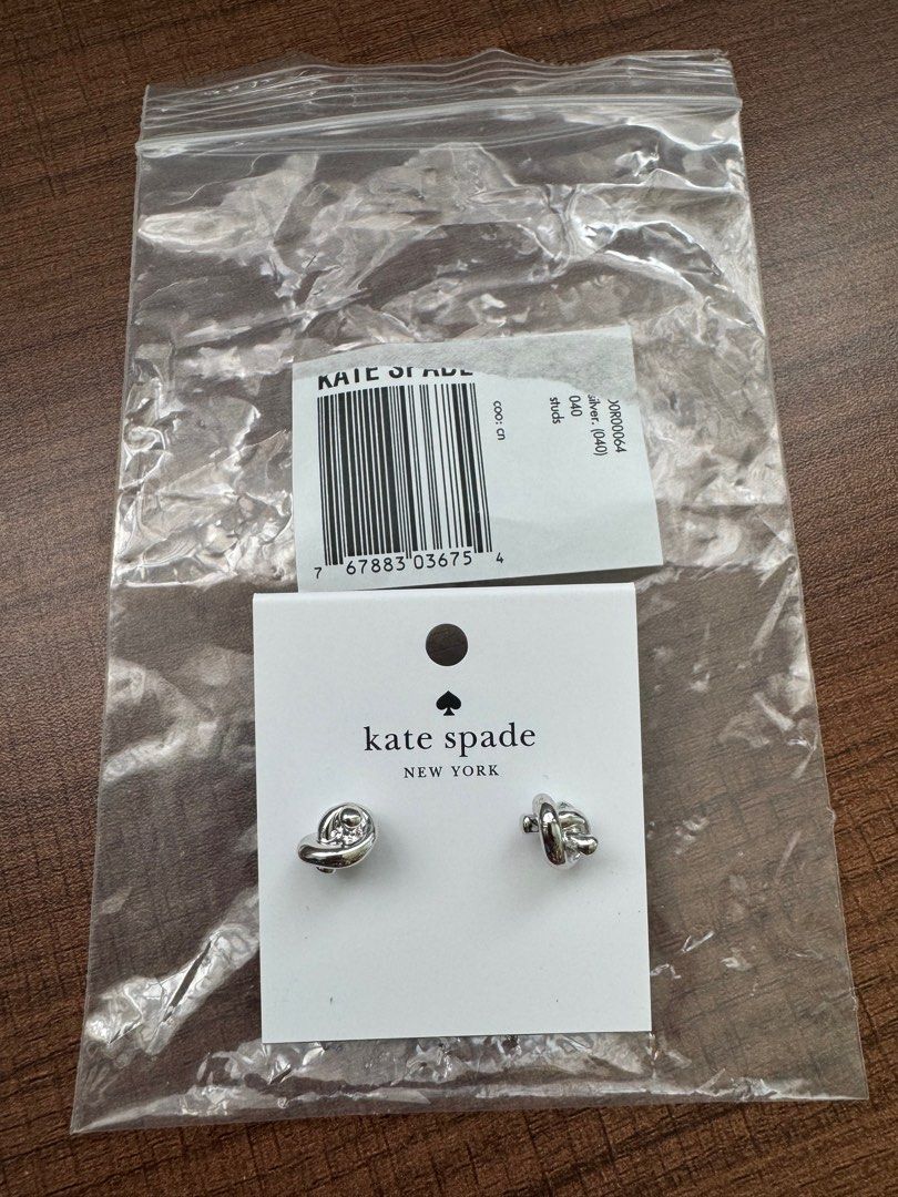 Kate spade sailor knot earrings silver hotsell