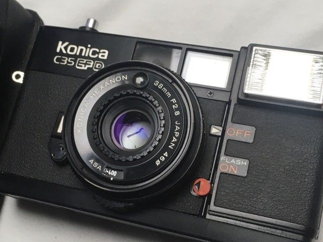 Vintage Konica c35efd film camera (Category: Cameras) located in Las Pinas. Submitted by film101 (Listing ID 1317565641, Image 3). Description: New arrival Konica c35 EFD film camera With orig pouch and konica lens cap Best for outdoor Condition of camera Working meter Working shutter Working aperture Working snaps Clean optics Vfinder tiny dust Auto date not longer working Flash not Working,, Repairable.