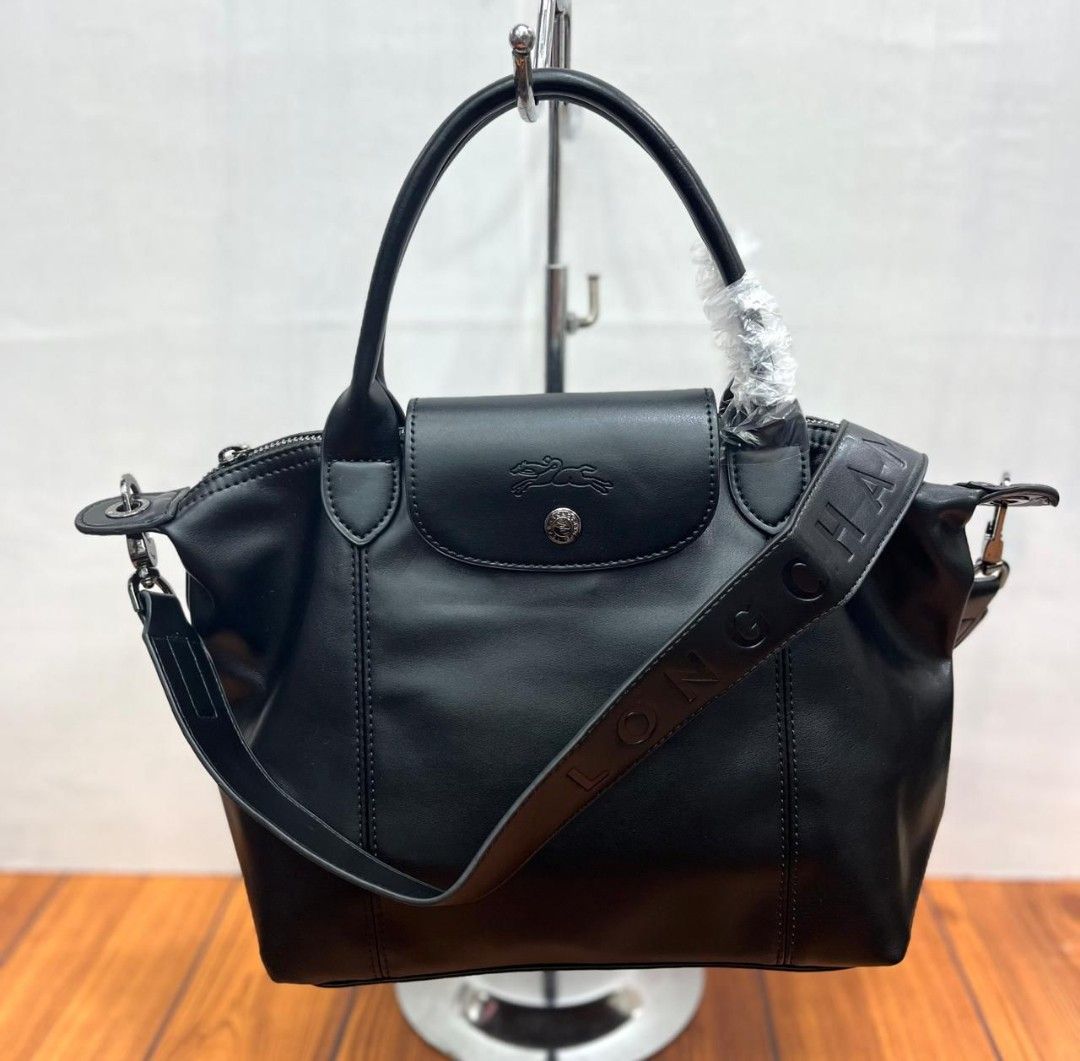 LC Cuir Longchamp Le Pliage Medium Size Fesyen Wanita Tas Dompet di Carousell