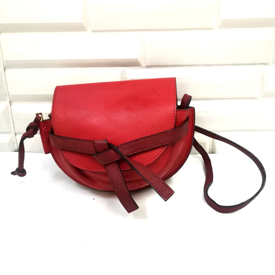 Loewe 2019 Mini Leather Gate crossbody bag Luxury Bags Wallets on Carousell