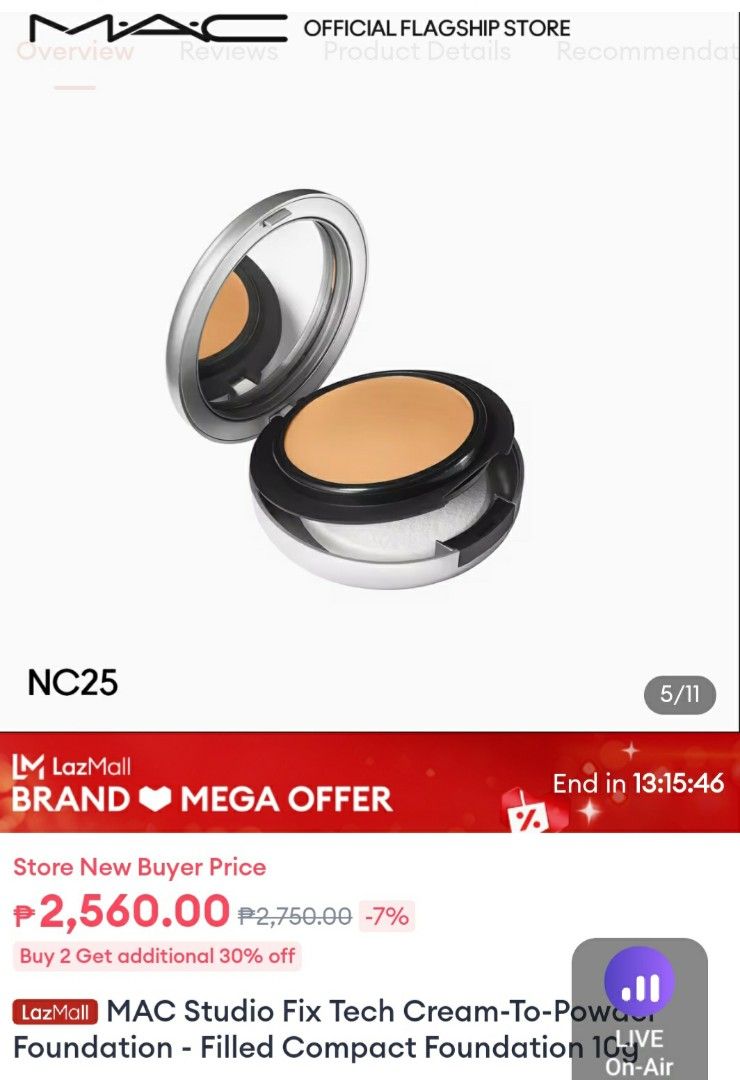 MAC Cosmetics cream to powder foundation (Category: Makeup) located in Makati City. Submitted by allaboutdaisyph (Listing ID 1317603841, Image 3). Description: MAC Cosmetics cream to powder foundation Shade: NW15 (light beige with neutral undertone for light skin) Brand new/sealed 100% authentic from US Php 1,550 #allaboutdaisyph #brandedmakeup #maccosmetics #maccosmeticsfoundation #macfoundation #foundation #makeupfoundation #brandedfoundation.